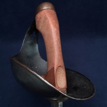 British WW1 1908 Pattern Cavalry Troopers Sword by Enfield, 1916 with Unusual Leather-Covered Steel Scabbard 19